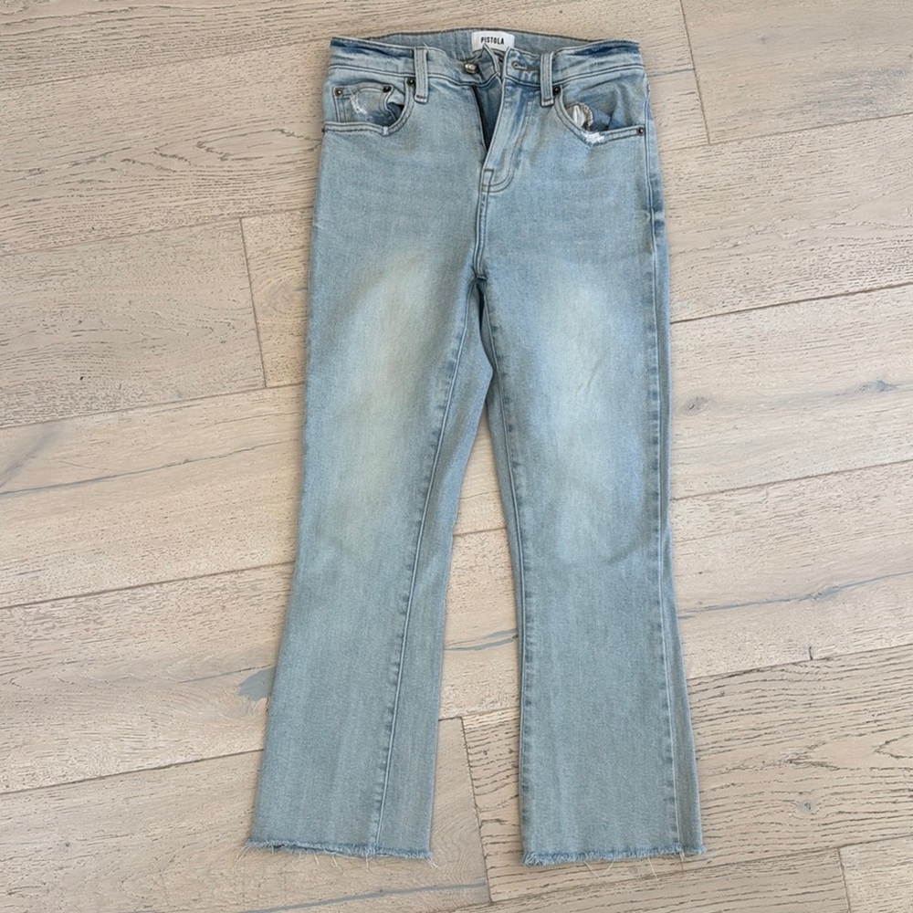 Pistola Blue Boot Cut Jeans with Classic Design